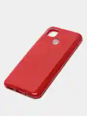 Красный чехол блестящий Xiaomi Redmi 9C, Redmi 9C NFC, Redmi 10A, Poco C3, накладка с блёстками