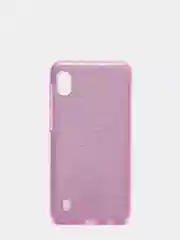 Сиреневый чехол блестящий  SAMSUNG A10