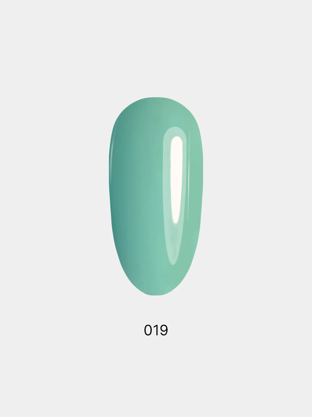 Гель лак для ногтей LuckyLak FL №019, 8 г, светло зеленый, для маникюра и педикюра