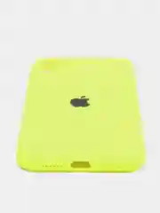 Лимонный силиконовый чехол iPhone 11, Silicone Case, с закрытым низом и защитой камеры