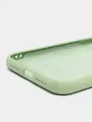 Оливковый силиконовый чехол iPhone 11, Silicone Case, с закрытым низом и защитой камеры