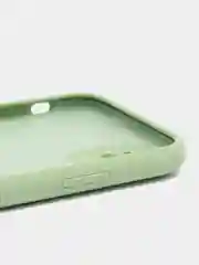 Оливковый силиконовый чехол iPhone 11, Silicone Case, с закрытым низом и защитой камеры