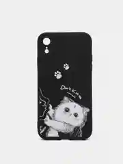 Черный чехол для iPhone 11 / XR / 12 / 7, 8, SE2020 на айфон про макс