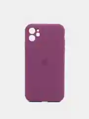 Пурпурный силиконовый чехол iPhone 11, Silicone Case, с закрытым низом и защитой камеры