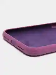Пурпурный силиконовый чехол iPhone 11, Silicone Case, с закрытым низом и защитой камеры