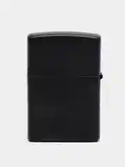 Зажигалка бензиновая Zippo 218 ZL Черный с лого (покрытие Black Matte)
