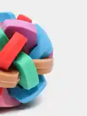 Игрушка для собак мяч с колокольчиком, плетёный