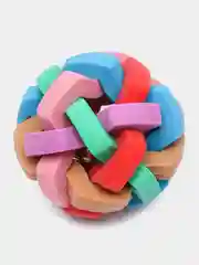 Игрушка для собак мяч с колокольчиком, плетёный