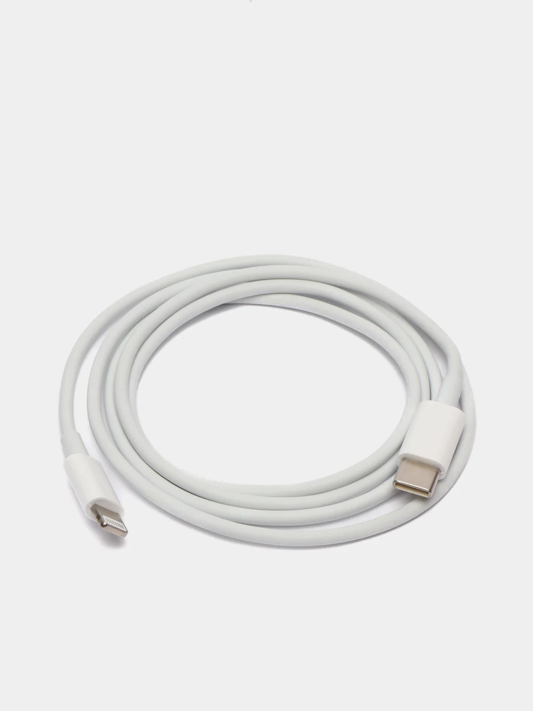 Белый кабель для iPhone lightning type-c быстрая зарядка лайтинг