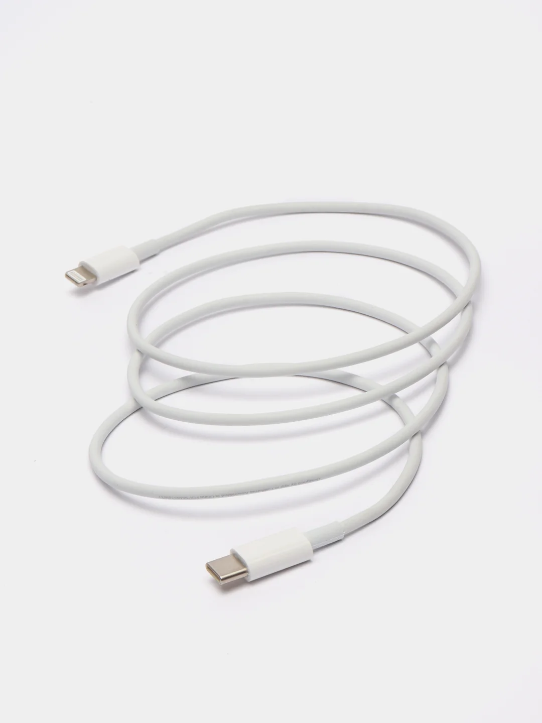 Белый кабель для iPhone lightning type-c быстрая зарядка лайтинг