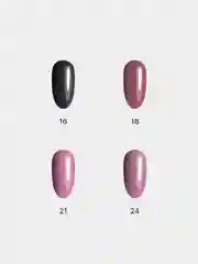 Гель-лак для ногтей Fresh Prof №16, 10g с черный шиммером, кошачий глаз перламутр