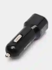 Белый автомобильное зарядное устройство, 2 USB выхода