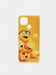 Желтый силиконовый чехол Realme C21, с рисунком