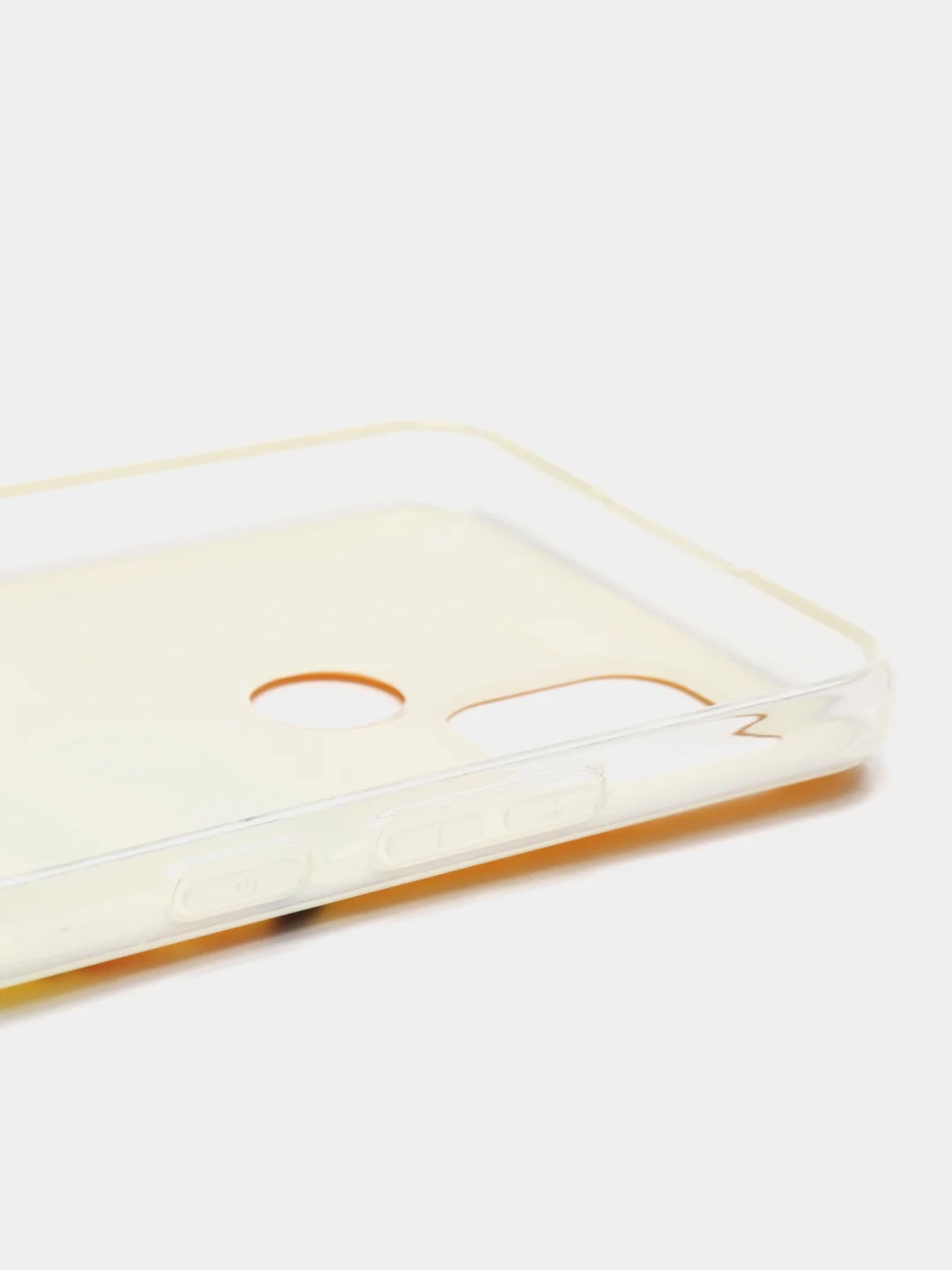 Желтый силиконовый чехол Realme C21, с рисунком