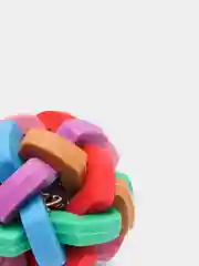Игрушка для собак мяч с колокольчиком, плетёный