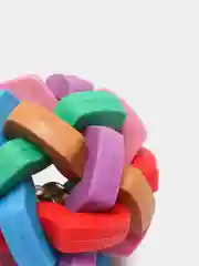 Игрушка для собак мяч с колокольчиком, плетёный