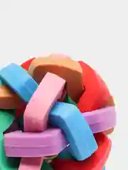 Игрушка для собак мяч с колокольчиком, плетёный