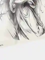 Карамельный временная переводная татуировка "Воины, птицы, черепа и др.",  21х15 см