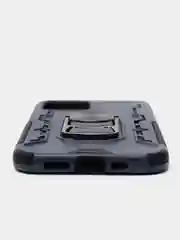 Темно-синий противоударный чехол с держателем Apple IPhone X/XS, 12, 12Pro, 12Pro Max с защитой камеры