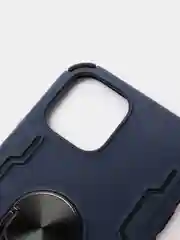 Темно-синий противоударный чехол с держателем Apple IPhone X/XS, 12, 12Pro, 12Pro Max с защитой камеры