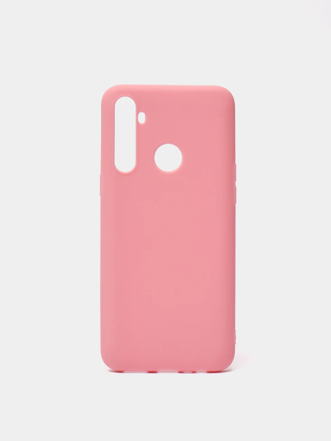 Розовый чехол Realme C3 / 5 / 6i Реалми С3 / 6ай силиконовый цветной матовый