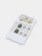 Горчичный типсы для дизайна ногтей
