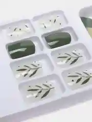 Горчичный типсы для дизайна ногтей