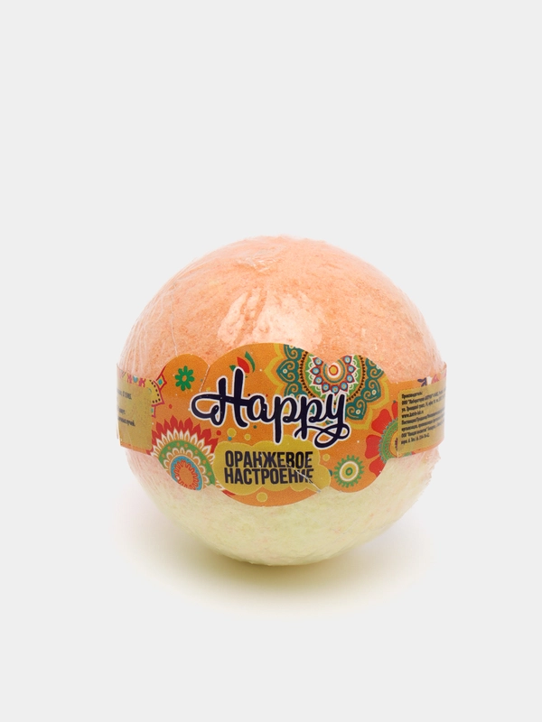 Бурлящий шар Лаборатория Катрин "Happy. Оранжевое настроение", 130 г
