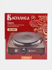 Электрическая плита Василиса ВА-904, диск, 1-х конфорочная, коричневая