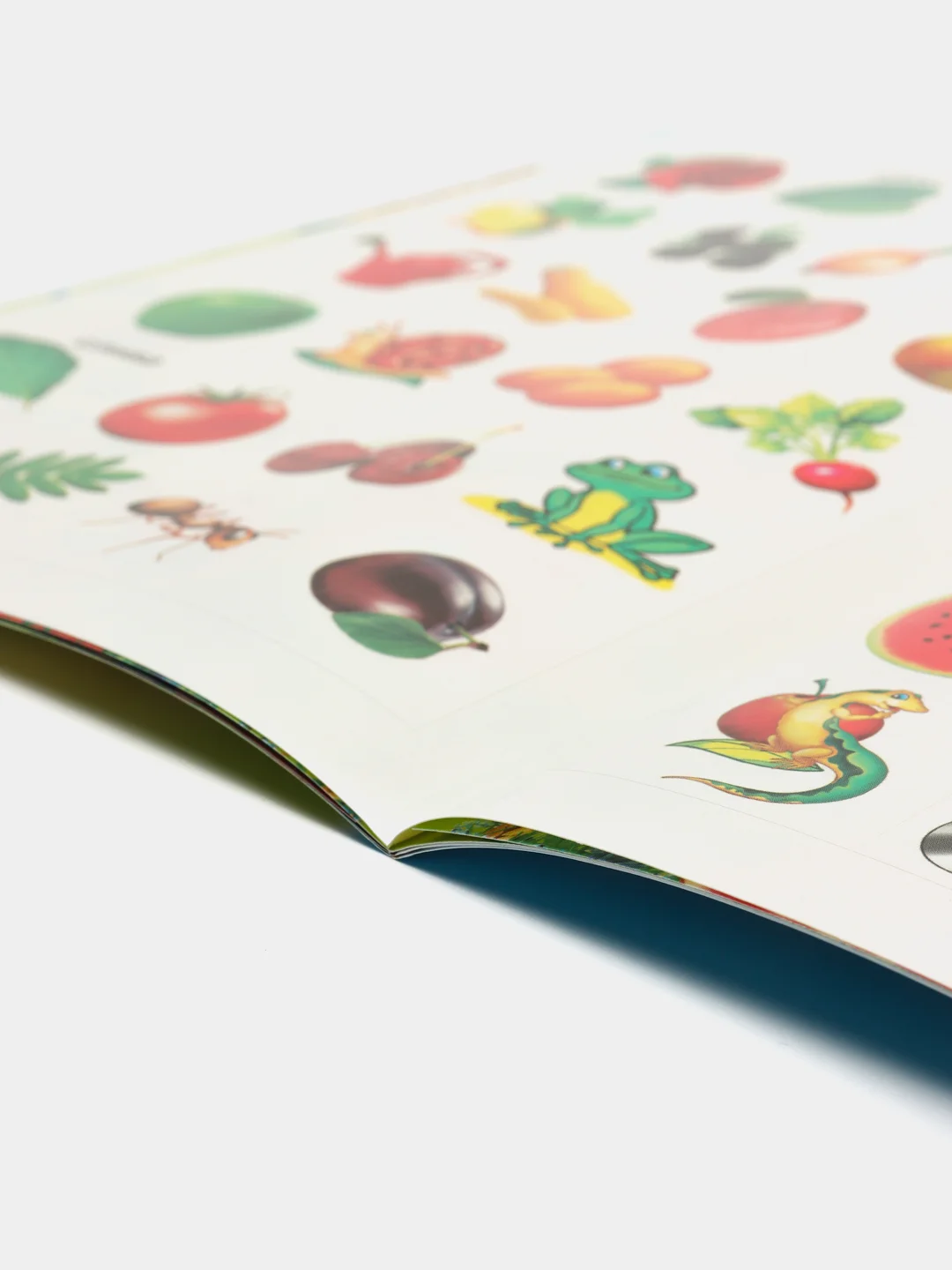 Голубой книга для детей 4-7 лет с наклейками, 12 стр., размер 22 x 16
