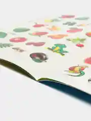 Голубой книга для детей 4-7 лет с наклейками, 12 стр., размер 22 x 16