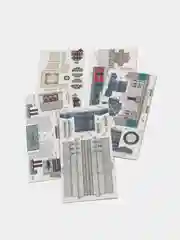 Лазурный сборная модель из картона без клея и ножниц "Музеи мира в миниатюре"