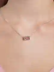 Оливковый цепочка с подвеской "Знаки зодиака", серебряная, с открыткой