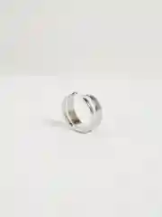 Серебряный кольцо двойное, безразмерное