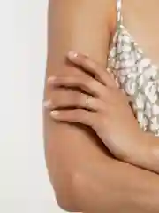 Серебряный минималистичное кольцо