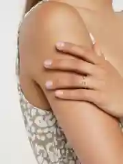 Серебряный минималистичное кольцо