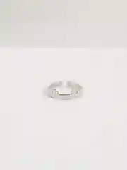 Серебряный кольцо "Котик" с ушками и лапками, без размера