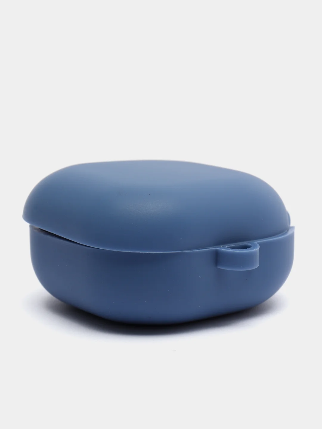 Синий cиликоновый чехол для наушников Samsung Galaxy Buds Pro/Buds Live/Buds 2 с карабином