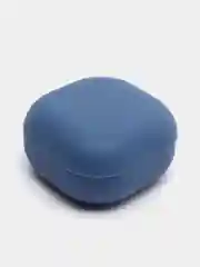 Синий cиликоновый чехол для наушников Samsung Galaxy Buds Pro/Buds Live/Buds 2 с карабином