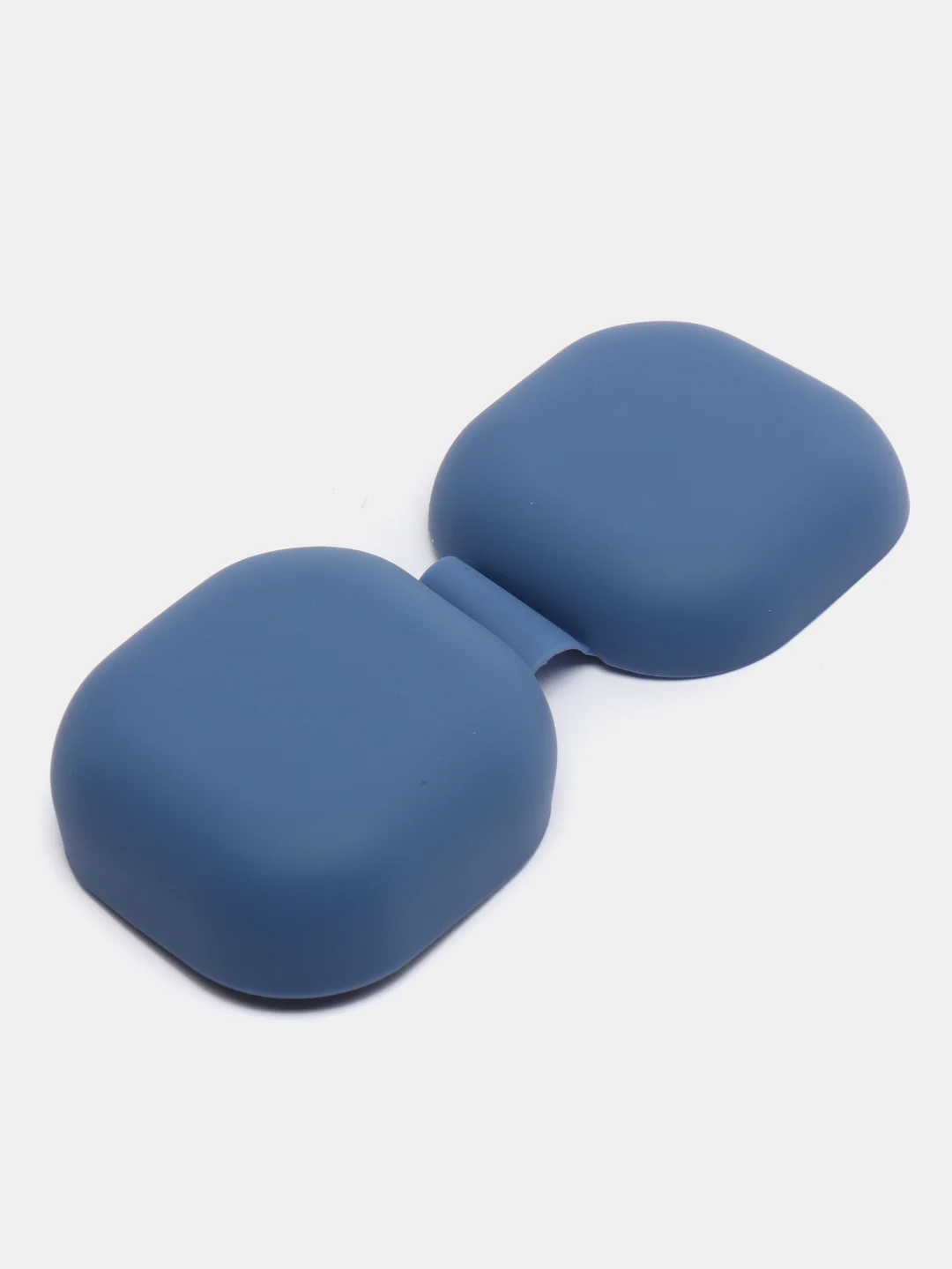 Синий cиликоновый чехол для наушников Samsung Galaxy Buds Pro/Buds Live/Buds 2 с карабином