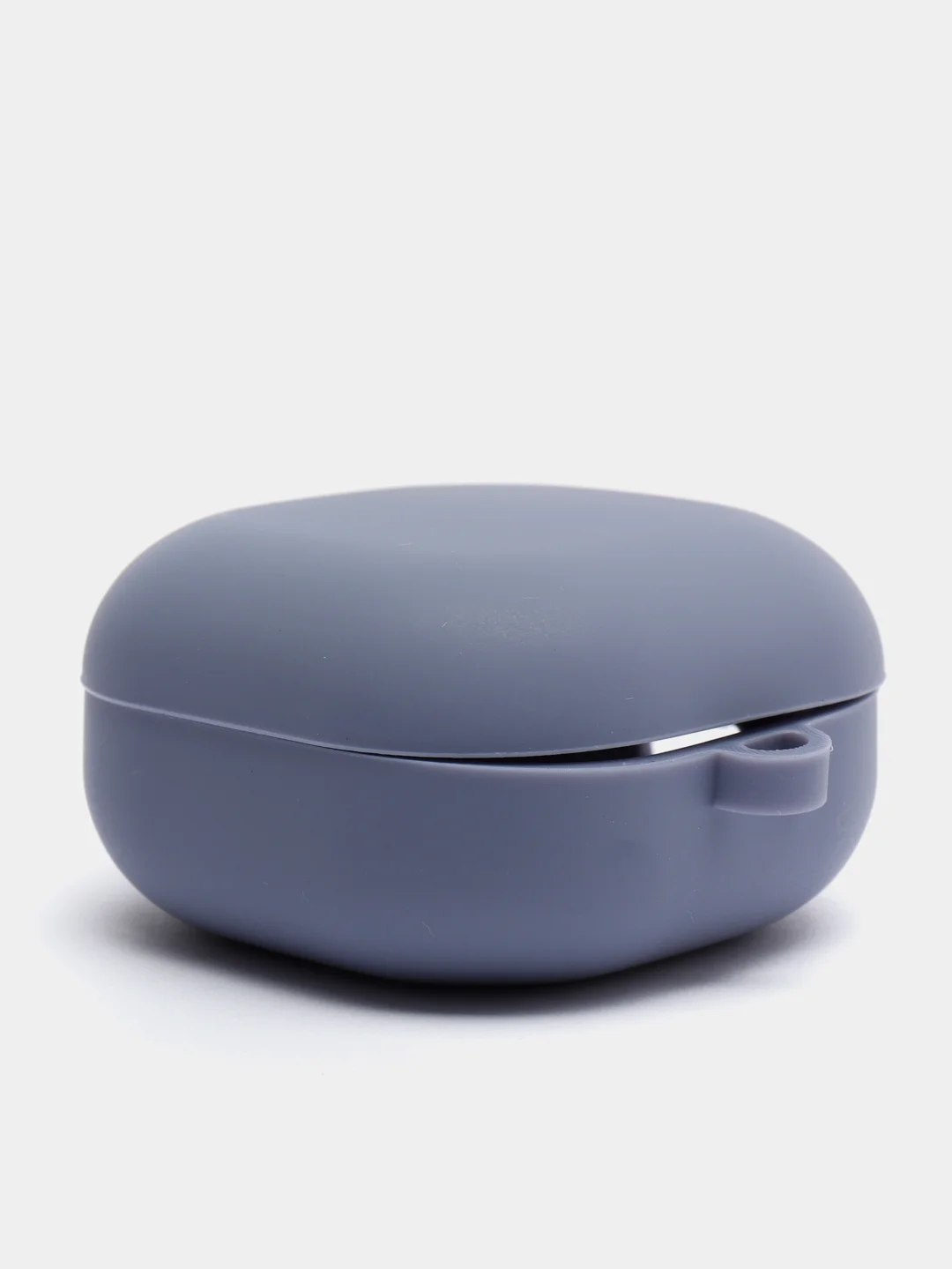 Серый cиликоновый чехол для наушников Samsung Galaxy Buds Pro/Buds Live/Buds 2 с карабином