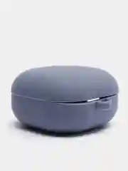 Серый cиликоновый чехол для наушников Samsung Galaxy Buds Pro/Buds Live/Buds 2 с карабином