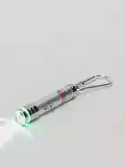 Серебряный лазерная указка с фонарем, 6 цветов