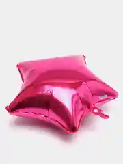 Фуксия шар звезда фольгированный 19", 50 см
