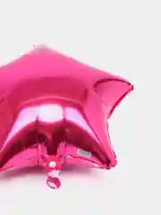 Фуксия шар звезда фольгированный 19", 50 см