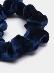 Индиго резинка бархатная для волос