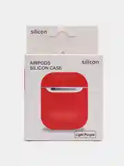 Красный силиконовый чехол для наушников AirPods 2