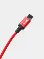 Красный кабель для зарядки и передачи данных HOCO X14 Type-C для Android 1м и 2м