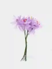 Лавандовый декоративный букет "Лилия" -  в букете 6 цветков, длиной 12 см, диаметр цветка 3,5 см