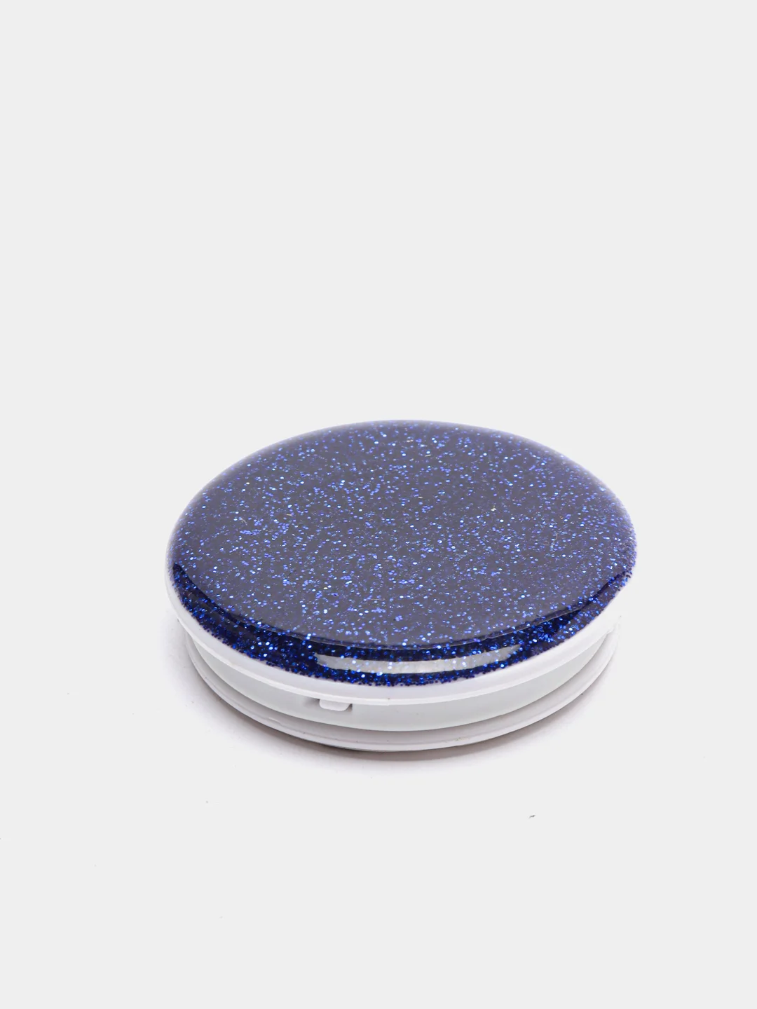 Темно-синий держатель "PopSocket" для телефона, с блестками, перламутровый